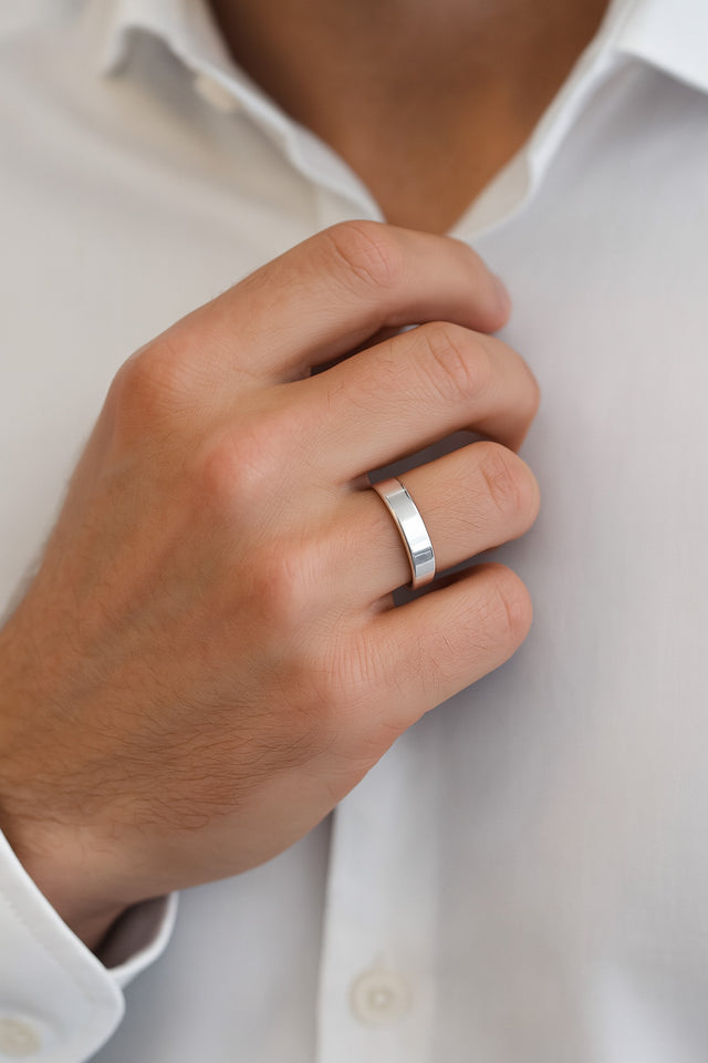 Förlovningsring till herr. silver