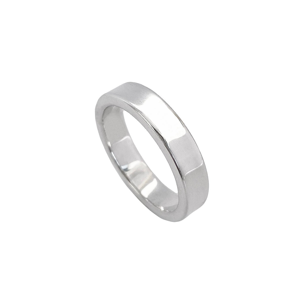 Wide stylish silver ring from Mila Silver. Buy online