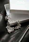 Chunky Chain Halsband, kedja silver, 10 mm - Mila Silver