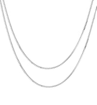 Kedja Halsband Choker, Box Chain, 40 / 80 cm