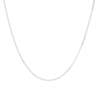 Kedja Venezia / Box Chain silver, 0,8 mm, 80 cm - Mila Silver