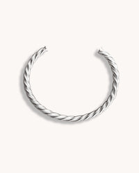 Entwine Twisted Cuff, silver