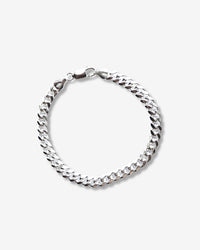 Mila Man Miami Cuban, Men's Bracelet chain silver, 7 mm