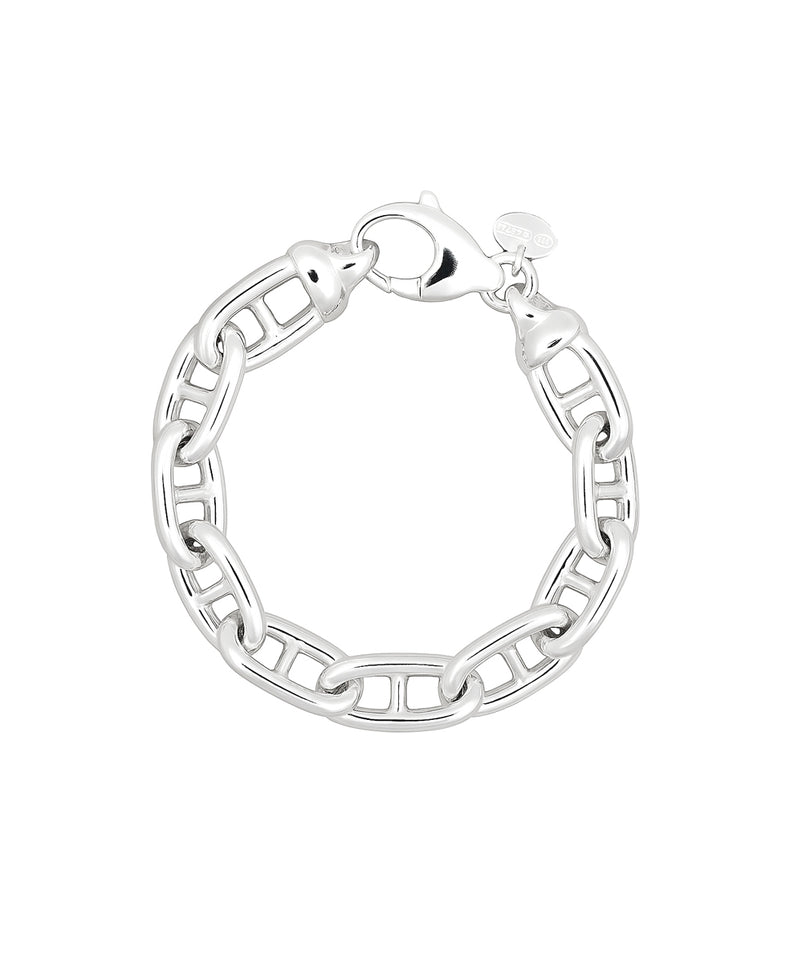 Anchor Chunky Chain Armband, Silber