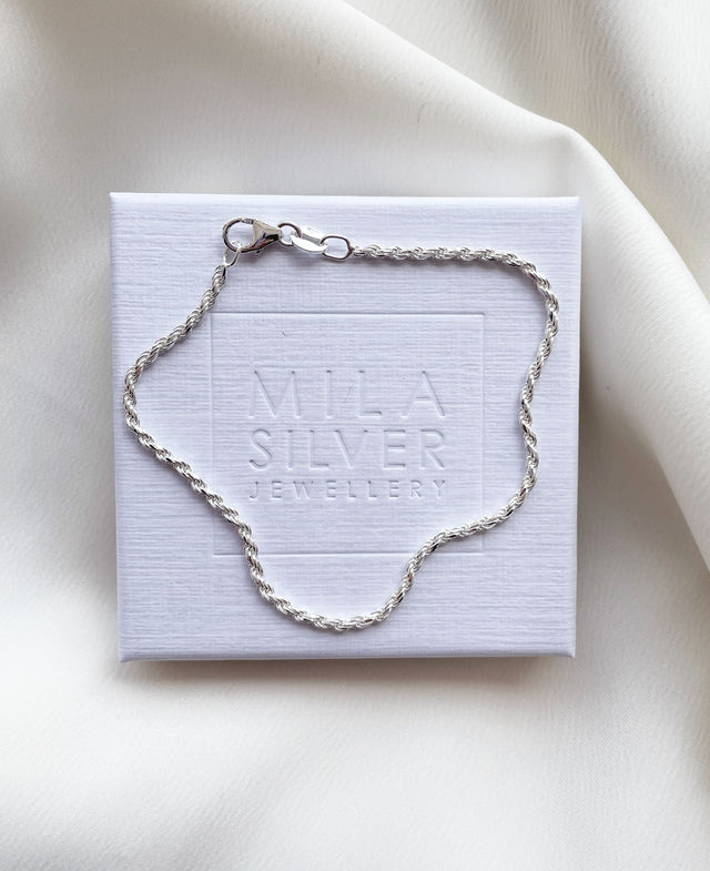 Rope Chain / Cordell Armband, silver