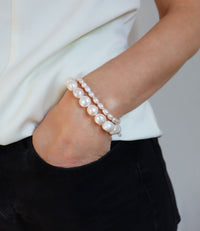 Pearl bracelet, Baroque pearls Large