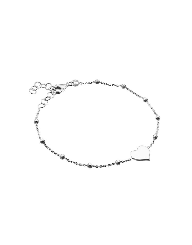 Dagg Herz Armband, Silber