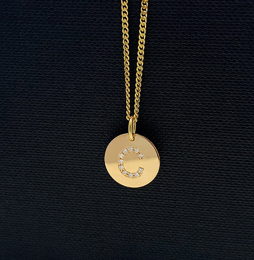 Buchstabenanhänger 18k. Gold + Diamanten (A-Z)