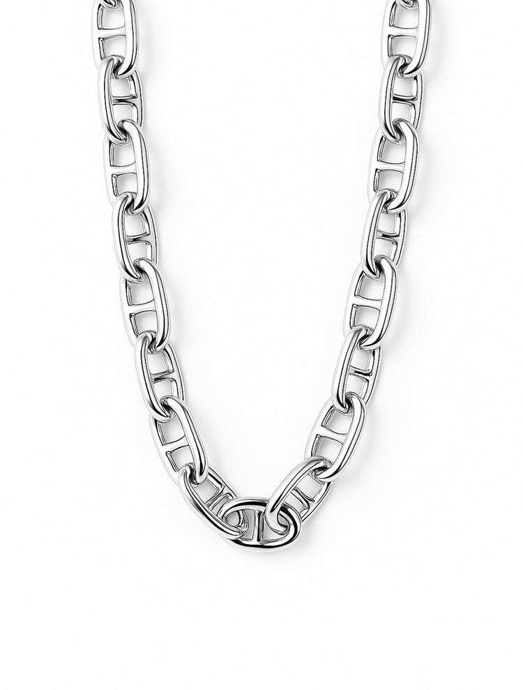 Anchor Chunky Chain Halskette, Silber