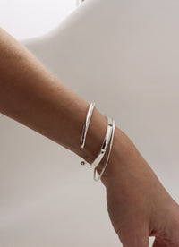 Yes I Am Cuff Armband, silver