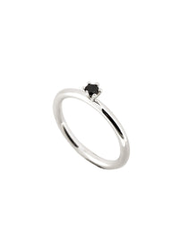 Julie Diamantring | Schwarzer Diamant 0,10 ct