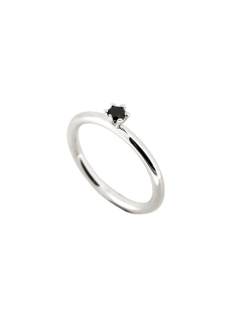 Julie Diamantring | Svart diamant 0,10 ct