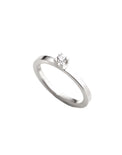 Monet Vigselring / Förlovningsring, diamant 0,10 ct. - Mila Silver