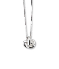 3 in One Fat Knot halsband, silver