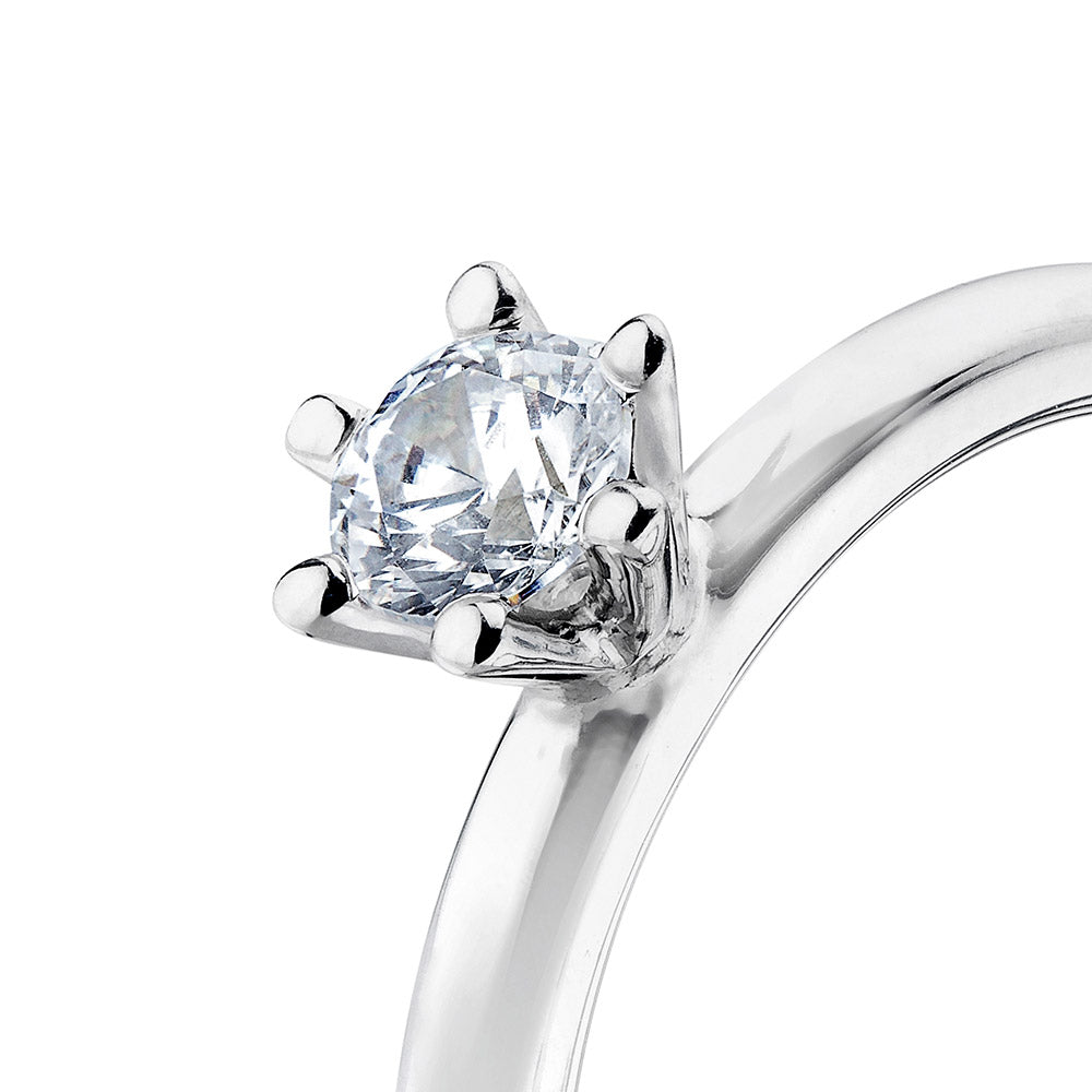 Julie Diamond silver ring 0.25 ct.