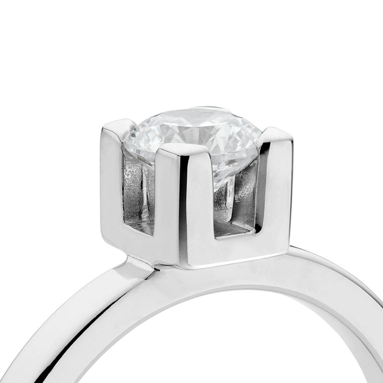 Monet Vigselring / Förlovningsring, diamant 0,10 ct. - Mila Silver