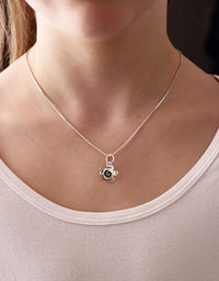 Barnsmycke Turtle Halsband, silver