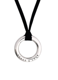 Your Word Halsband, Graverad valfri text, Läderband