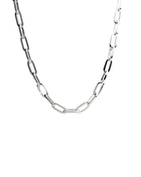 Paperclip chain Necklace, women's 55 cm