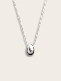 Silver Egg Pendant Halskette, klein