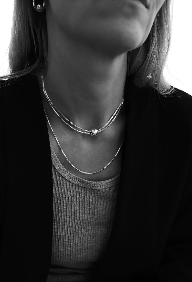 Mira Silver Textured Hoops