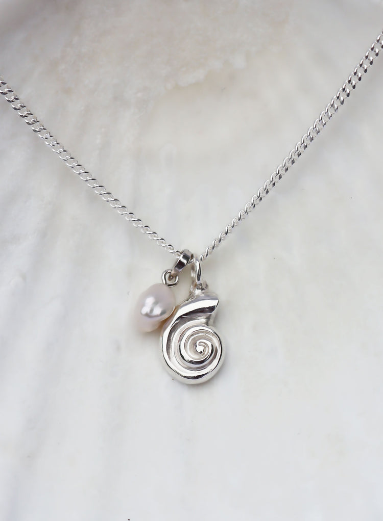 Summer Edition Shell & Pearl Silberkette