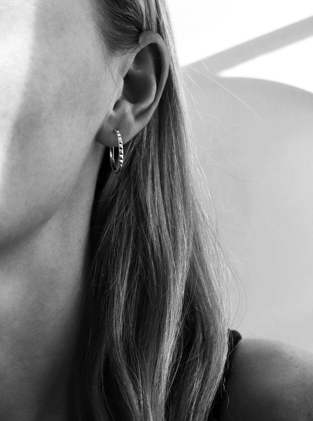 Yes I Am Hoops, silver