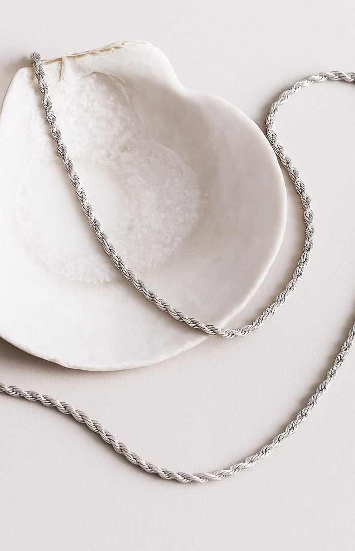 Kedja silver, Cordell / Rope chain 50 cm