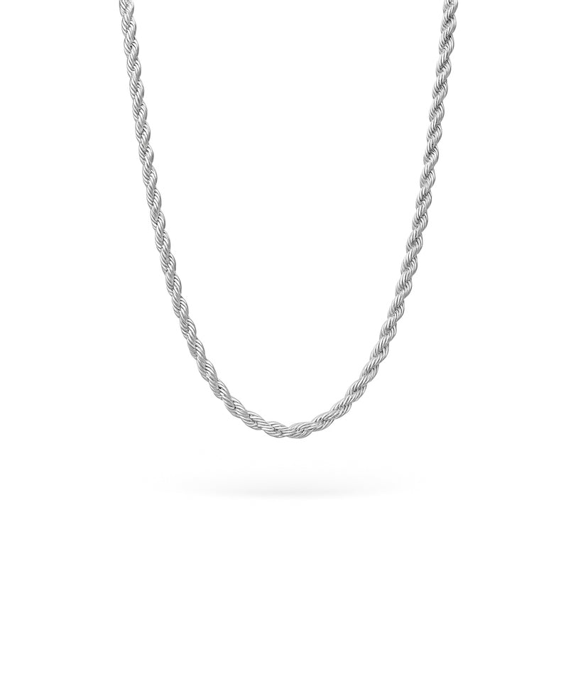 Silberkette, Cordell / Seilkette, 45 cm