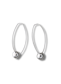 Happy Bow Silver Earrings