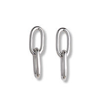 Chunky Paperclip Links, Ohrringe silber