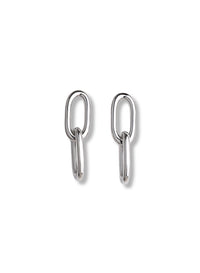 Chunky Paperclip Links, örhängen silver