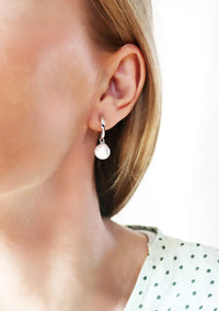 Pearl earrings, Edison Pearl Hoops