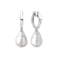 Pearl earrings, Edison Pearl Hoops