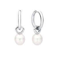 Pearl Earrings Hoops