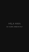 Mila Man Armband Herr, Plain Cuff 4 mm, 925 silver