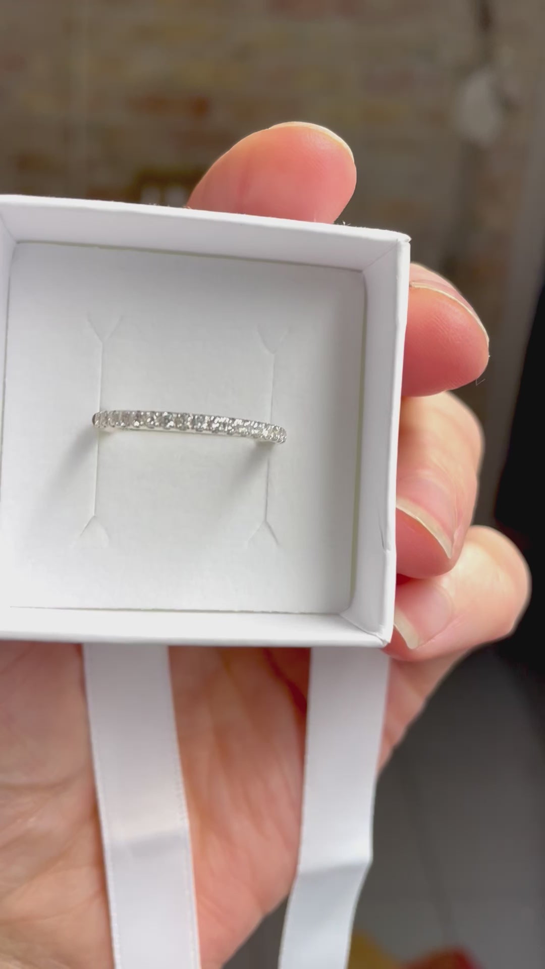 Elise Eternity Diamantring, Silber 0,27 ct