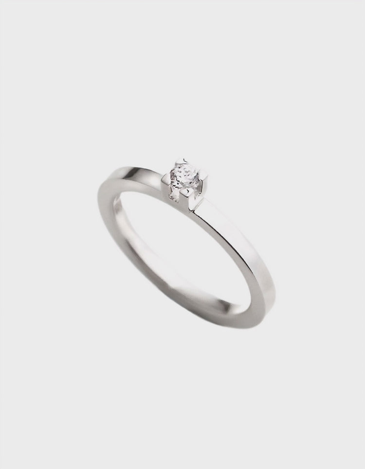 MONET Diamond ring, silver | Wedding / Engagement