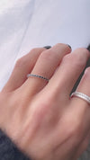 Elise Eternity Diamantring, svarta diamanter 0,27 ct.