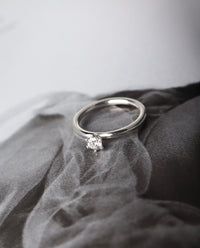 Julie Diamond silver ring 0.25 ct.