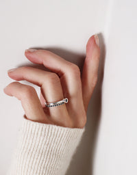 MINOU Diamantring, ring med svart diamant | Vigsel / förlovning - Mila Silver