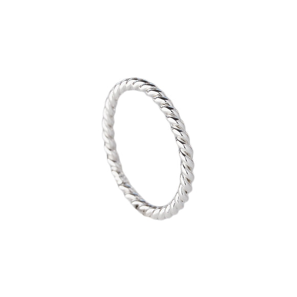 MILA COMBO ring thin, Twisted - Mila Silver