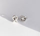 3 in One Knot ear studs, Large - Mila Silver