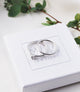 MILA COMBO Ring stack Minou diamantring + Plain ring - Mila Silver