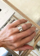 MILA COMBO Ring stack Minou diamantring + Plain ring - Mila Silver