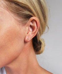 ROD BOW ear cuff, guldpläterad - Mila Silver