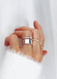 SET FÖRLOVNINGSRINGAR silver, Minou Diamantring + 5 mm ring - Mila Silver