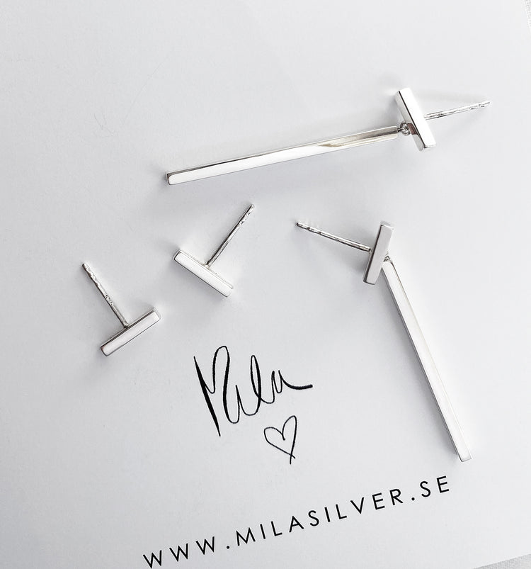 ROD Ear studs silver - Mila Silver