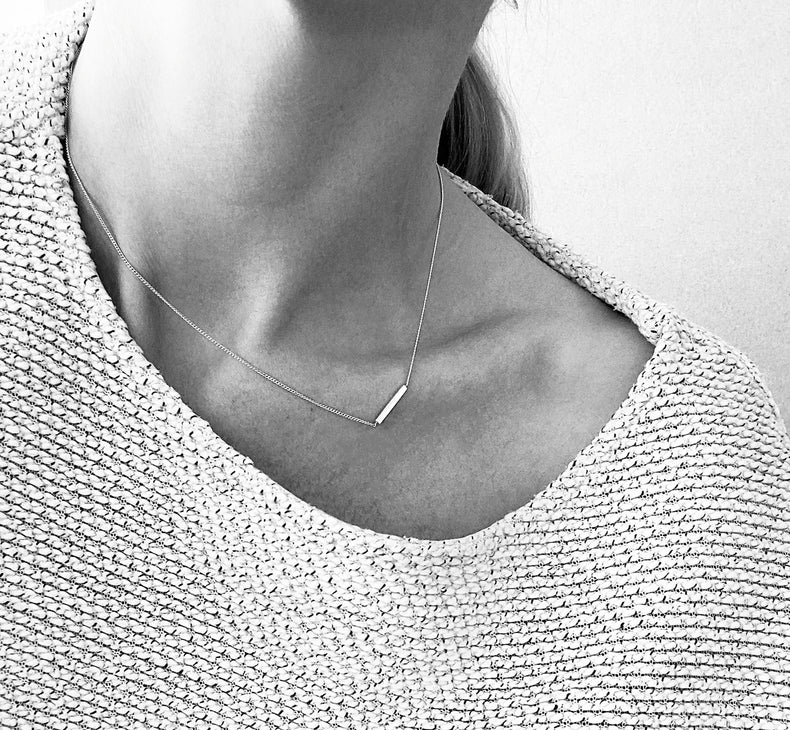 ROD MINI halsband silver - Mila Silver
