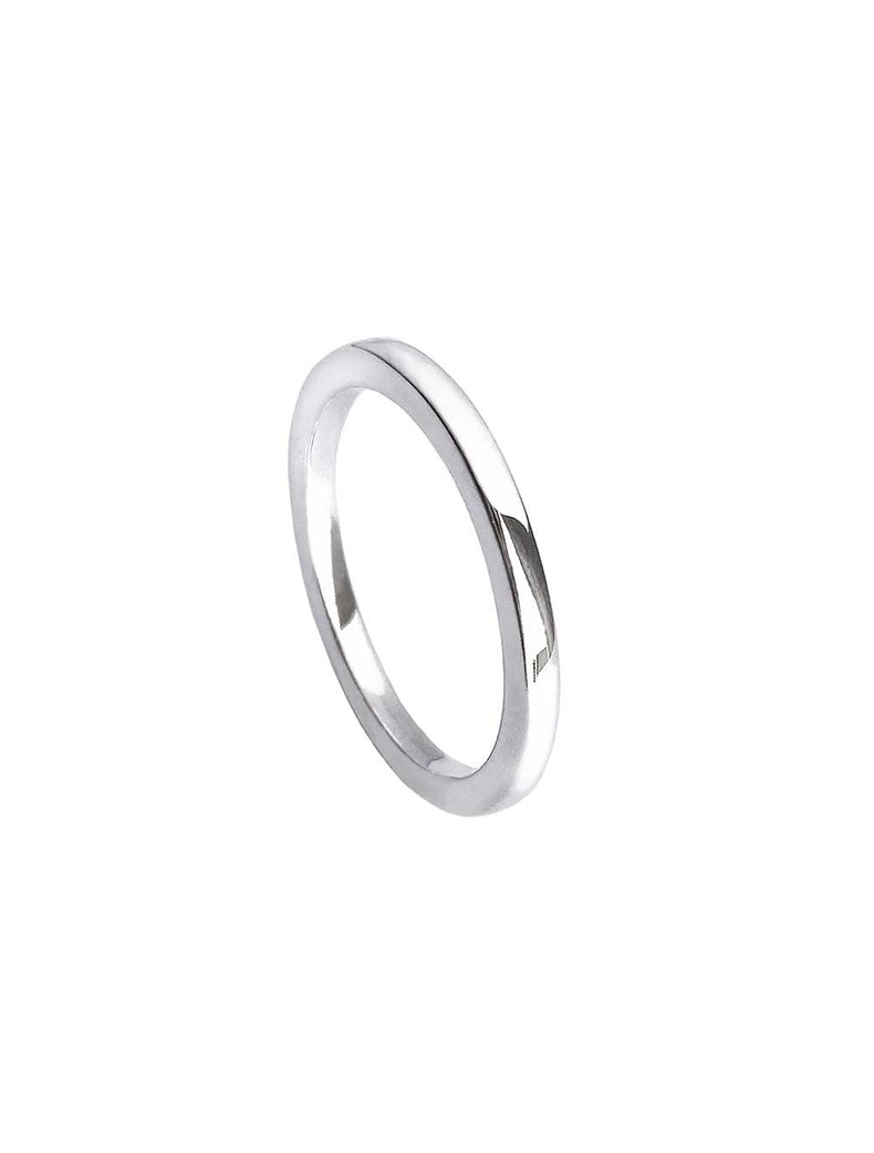 FÖRLOVNINGSRING silver, 2 mm, rak profil - Mila Silver